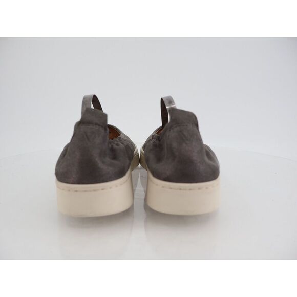 Vionic Uptown Ballet Flat Women 8.5 Grey Metallic Leather Slip On Platform Shoes - Picture 13 of 13